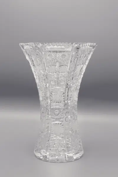Krištáľová brúsená váza ÚSVIT 21 cm