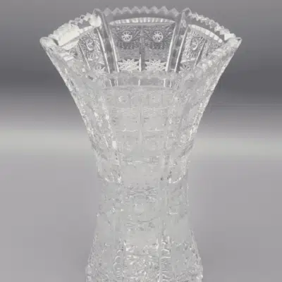 Krištáľová brúsená váza ÚSVIT 21 cm