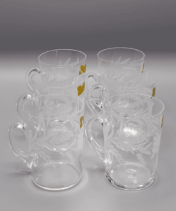 Krištáľové brúsené poháre ÚSVIT 200 ml set 6 kusov