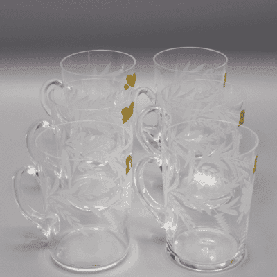 Krištáľové brúsené poháre ÚSVIT 200 ml set 6 kusov