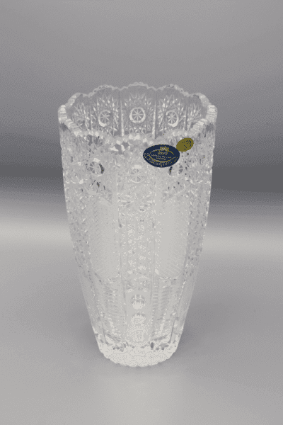 Krištáľová brúsená váza ÚSVIT 21 cm - Image 2