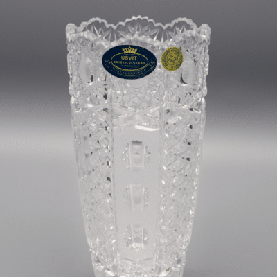 Krištáľová brúsená váza ÚSVIT 14,5 cm