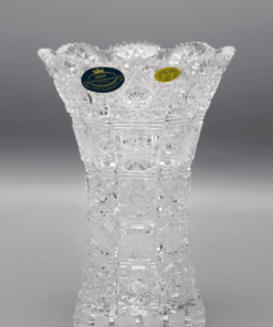 Krištáľová brúsená váza ÚSVIT 18 cm