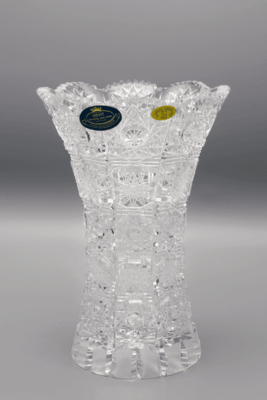 Krištáľová brúsená váza ÚSVIT 18 cm