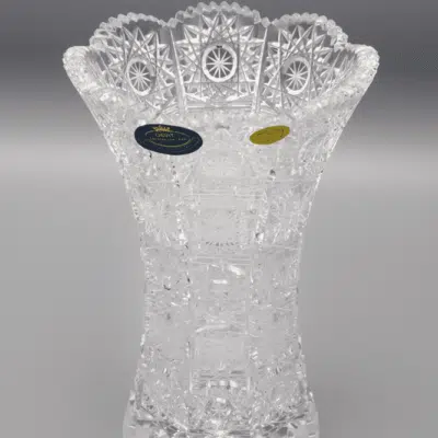 Krištáľová brúsená váza ÚSVIT 18 cm