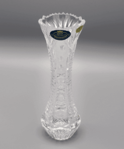 Krištáľová brúsená váza ÚSVIT 18 cm