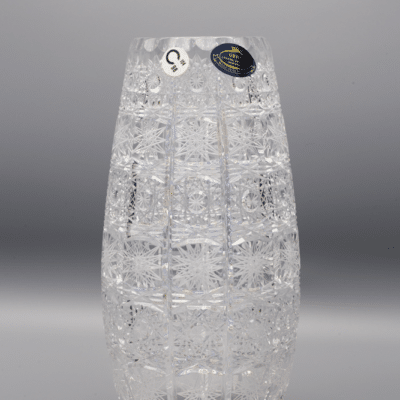 Krištáľová brúsená váza ÚSVIT 23,5 cm