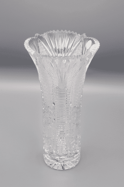 Krištáľová brúsená váza ÚSVIT 23,5 cm - Image 2