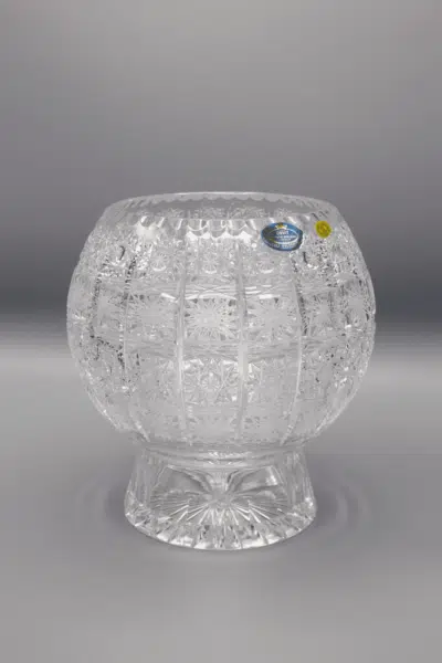 Krištáľová brúsená váza ÚSVIT 20 cm
