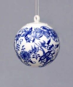 Cibulák – Vianočná ozdoba – guľa 5,8 cm – originál cibuľový porcelán 1. akosť