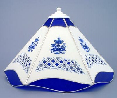 Cibulák – Tienidlo k lampe vitráž prelamované 6 stenové – originálny cibulák Dubí – 1. akosť
