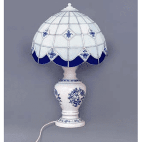 Cibulák – Lampa 1972 s tienidlom vitrážovým – originálny cibulák Dubí – 1. akosť