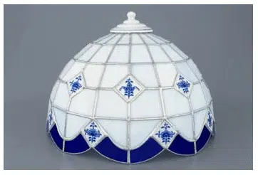 Cibulák – Lampa 1972 s tienidlom vitrážovým – originálny cibulák Dubí – 1. akosť