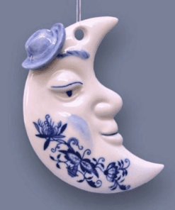 Cibulák – Vianočná ozdoba mesiačik – Originálny cibuľový porcelán 1. akosť