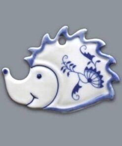 Cibulák – Vianočná ozdoba – ježko 8 cm – originál cibuľový porcelán 1. akosť