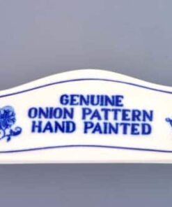 Cibulák – Reklamný štítok 14 cm – originál cibuľový porcelán 1. akosť