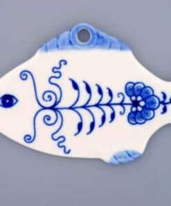 Cibulák – Vianočná ozdoba rybička 11 cm – originál cibuľový porcelán 1. akosť