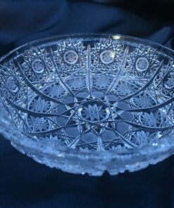 Krištáľová brúsená miska 12 cm
