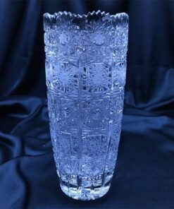 Krištáľová brúsená váza 20 cm