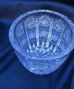 Krištálová brúsená cukornička 10 cm