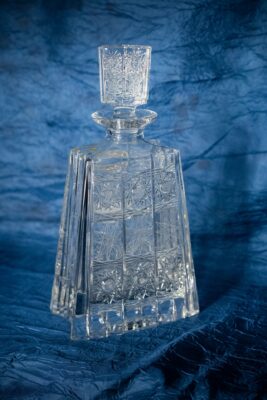 Krištáľová brúsená whisky fľaša 700 ml