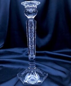 Krištáľový brúsený svietnik 21 cm