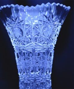 Krištáľová brúsená váza 23 cm