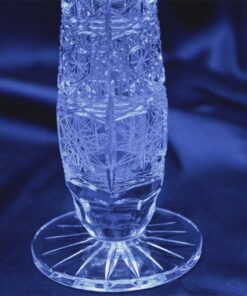 Krištáľová brúsená váza 23 cm