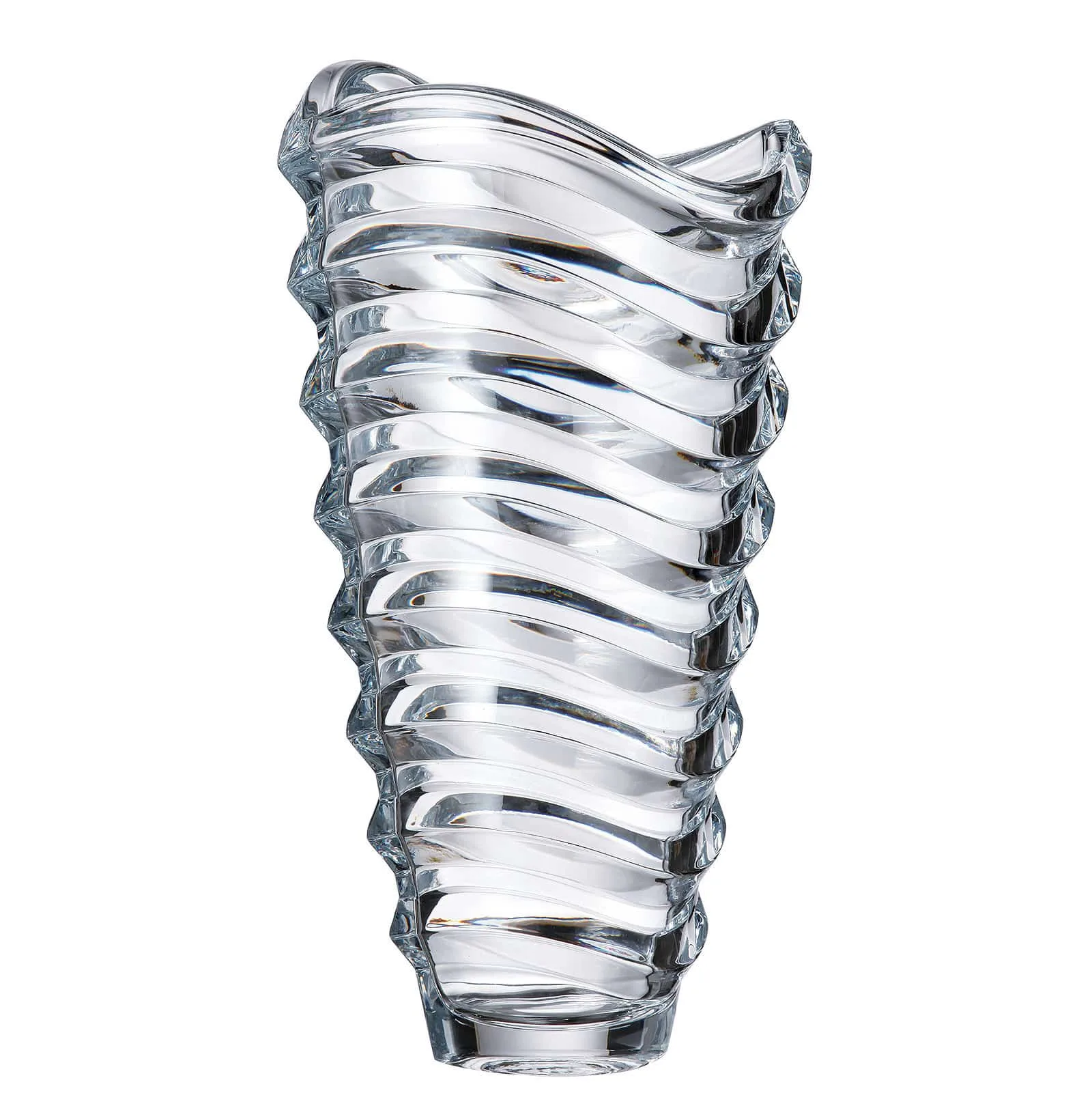 Krištáľová váza Wav vase 34 cm