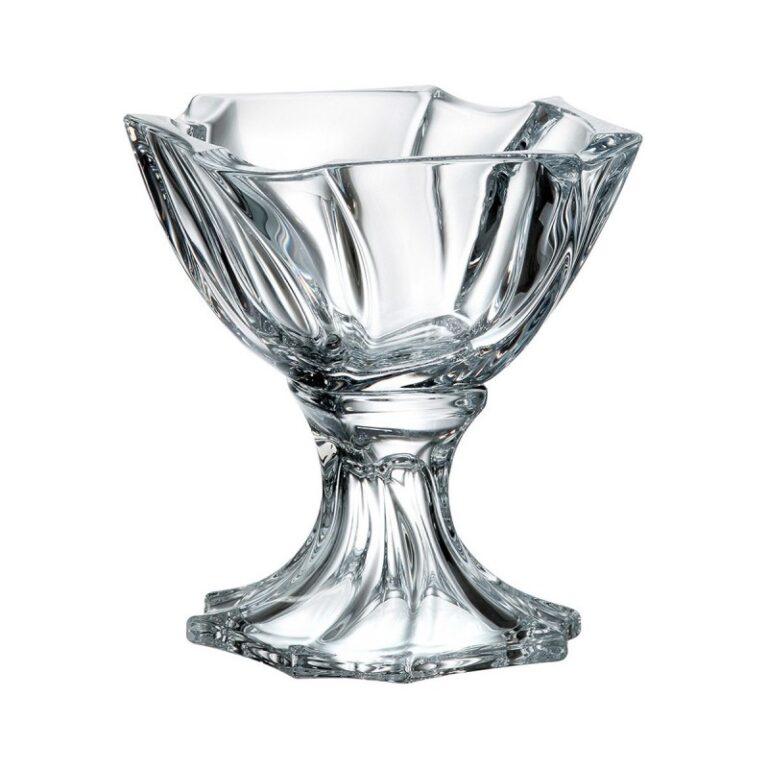 Krištáľová miska na nohe Nep 19 cm