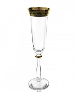 Pohár Ange zlato na sekt/šampanské 190 ml set 6 kusov