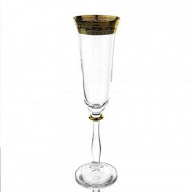 Pohár Ange zlato na sekt/šampanské 190 ml set 6 kusov