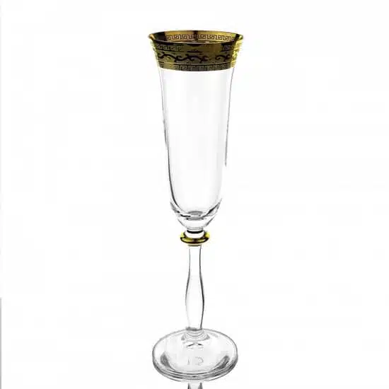 Pohár Ange zlato na sekt/šampanské 190 ml set 6 kusov