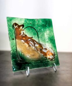 Umelecké sklo Veronika Rusňáková 20x20 cm