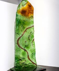 Umelecké sklo Veronika Rusňáková 37x90 cm