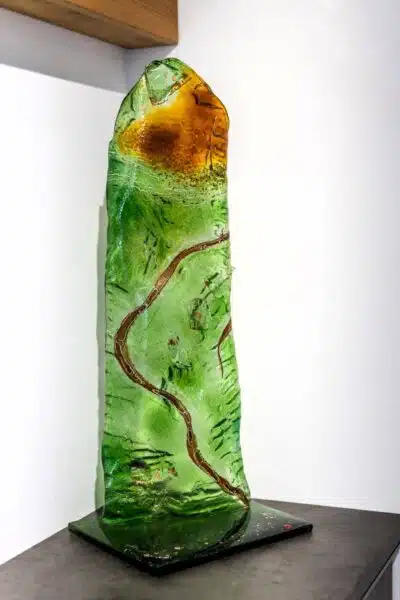Umelecké sklo Veronika Rusňáková 37x90 cm