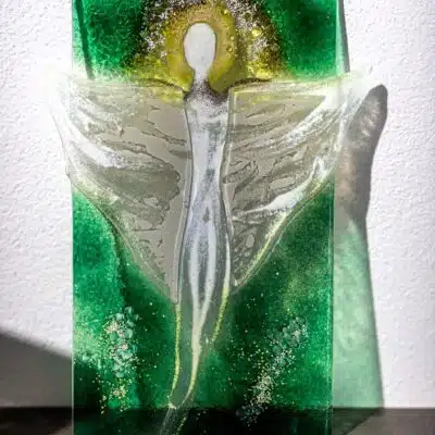 Umelecké sklo Veronika Rusňáková 22x32 cm
