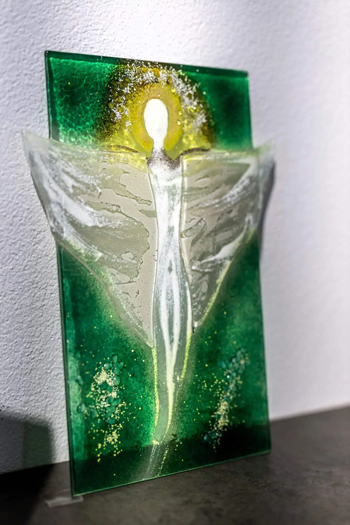 Umelecké sklo Veronika Rusňáková 22x32 cm – Obrázok 2