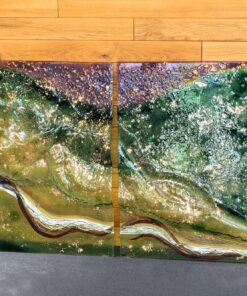 Umelecké sklo Veronika Rusňáková 186x96 cm