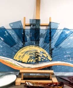 Umelecké sklo Veronika Rusňáková 51x110 cm