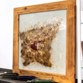 Umelecké sklo Veronika Rusňáková 90x90 cm