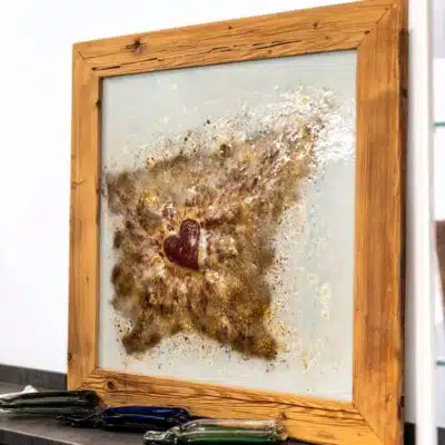 Umelecké sklo Veronika Rusňáková 90x90 cm