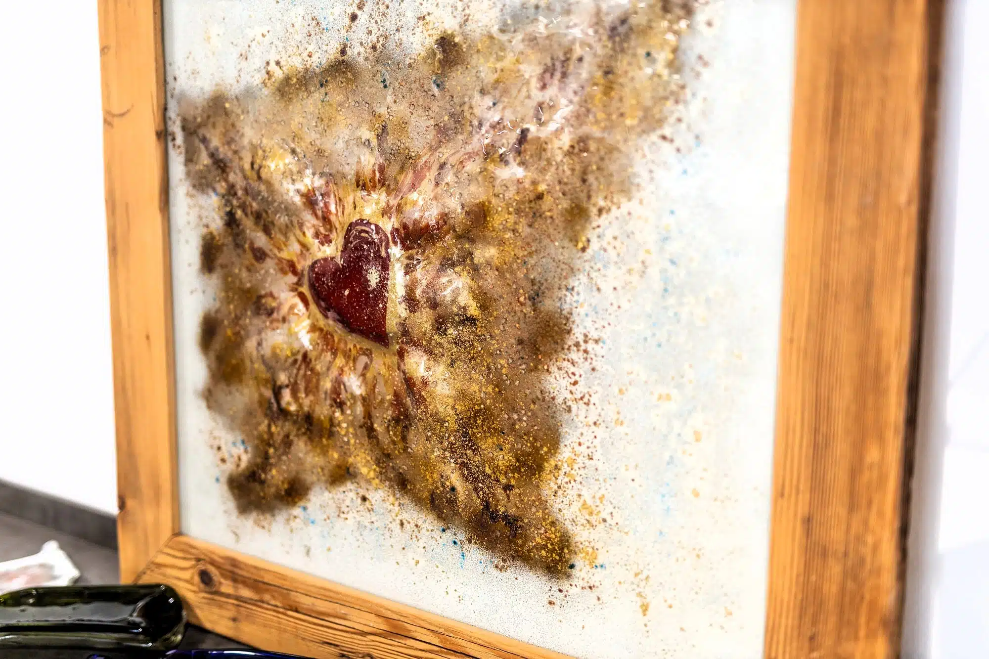 Umelecké sklo Veronika Rusňáková 90x90 cm – Obrázok 3