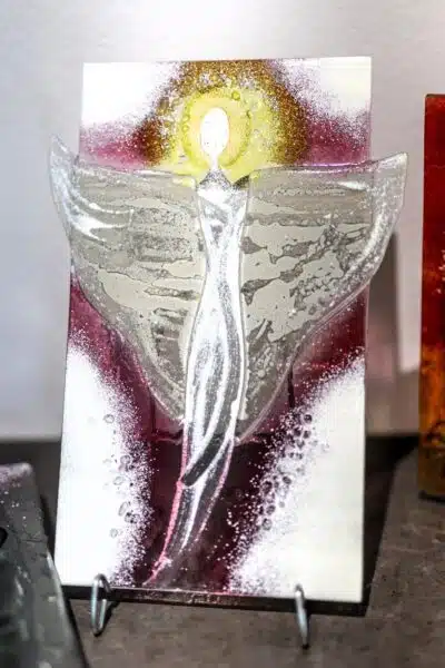 Umelecké sklo Veronika Rusňáková 29x32 cm - Image 2