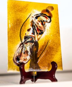 Umelecké sklo Veronika Rusňáková 17x25 cm