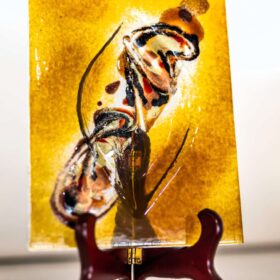 Umelecké sklo Veronika Rusňáková 17x25 cm