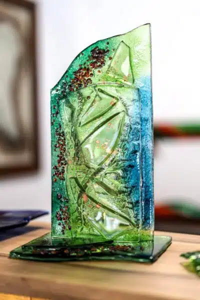 Umelecké sklo Veronika Rusňáková 23x38 cm