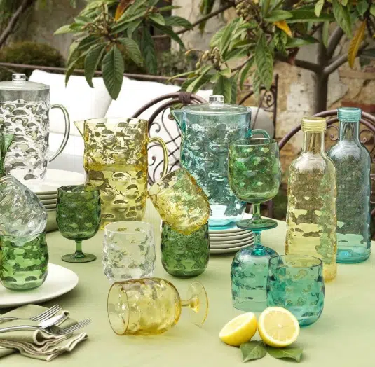 Poháre Murano 400 ml zelená – Obrázok 2