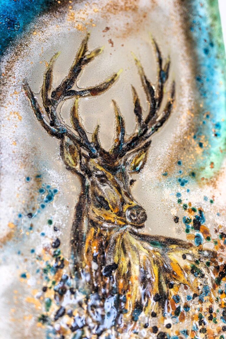 Umelecké sklo Veronika Rusňáková 42x84 cm