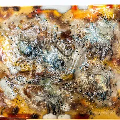 Umelecké sklo Veronika Rusňáková 95x80 cm